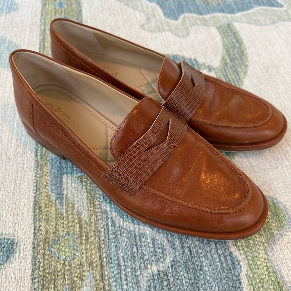J. McLaughlin size 9 Women’s Brown Leather Loafers